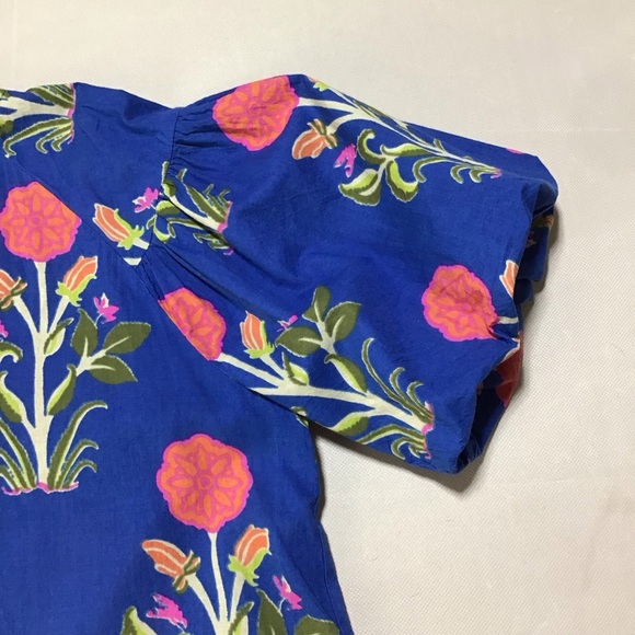 THML Blue and Pink Floral Blouse - Picture 6 of 11